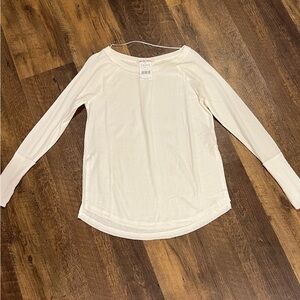 We the Free thermal long sleeve shirt womens size small white new with‎ tags